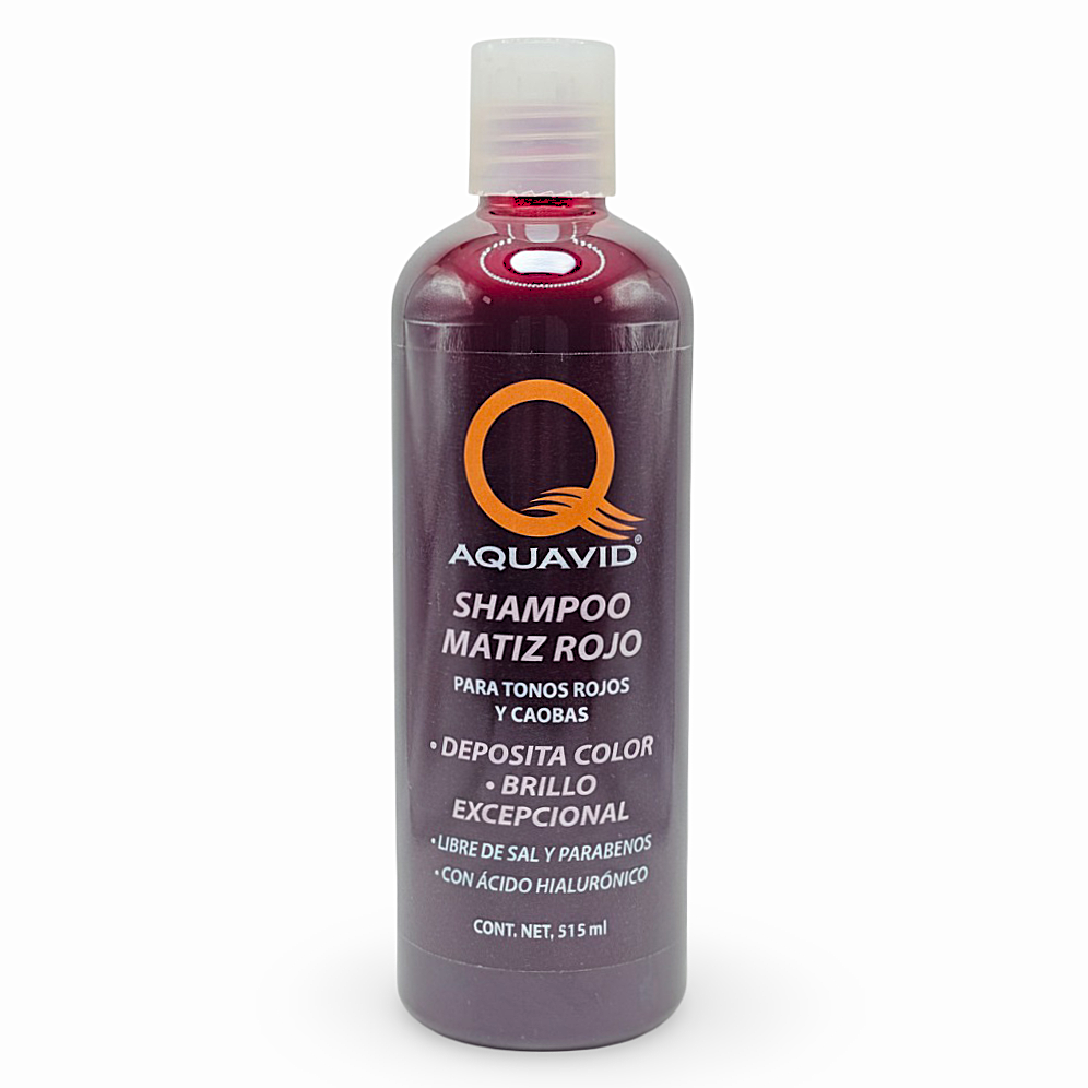 Shampoo Matiz Rojo con Ácido Hialurónico Aquavid